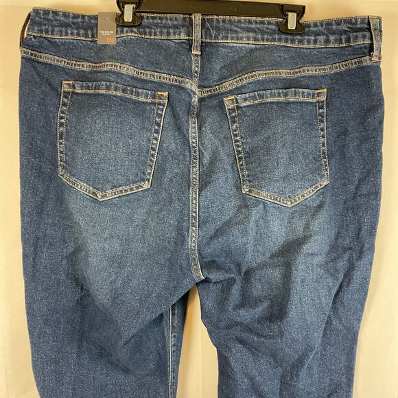 Torrid Blue Straight Leg Jeans with Classic Fit - Picture 7 of 11